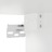 Mesa de Cabeceira de Parede 41,5x36x53 cm Branco