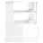 Mesa de Apoio 50x50x60 cm Derivados de Madeira Branco Brilhante