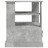 Mesa de Apoio 50x50x60 cm Derivados de Madeira Cinzento-cimento