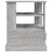 Mesa de Apoio 50x50x60 cm Derivados de Madeira Cinzento Sonoma