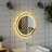 Espelho de Casa de Banho com Luzes LED Redondo 50 cm