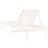 Espreguiçadeiras 2 pcs 199,5x60x74 cm Pinho Maciço Branco