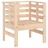 Cadeiras de Jardim 2 pcs 61,5x53x71 cm Madeira de Pinho Maciça