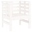 Cadeiras de Jardim 2 pcs 61,5x53x71 cm Pinho Maciço Branco