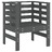 Cadeiras de Jardim 2 pcs 61,5x53x71 cm Pinho Maciço Cinzento