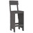 Cadeiras de Bar 2 pcs 40x48,5x115,5 cm Pinho Maciço Cinzento