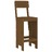 Cadeiras de Bar 2 pcs 40x48,5x115,5cm Pinho Maciço Castanho-mel