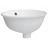 Lavatório Casa de Banho Oval 33x29x16,5 cm Cerâmica Branco
