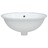 Lavatório Casa de Banho Oval 47x39x21 cm Cerâmica Branco