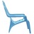 Cadeiras de Jardim Infantis 2 pcs Pp Aspeto de Madeira Azul