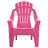 Cadeiras de Jardim Infantis 2 pcs Pp Aspeto de Madeira Rosa