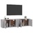 Móveis de Tv de Parede 2 pcs 80x34,5x40 cm Cinzento Sonoma