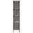 Estante C/ Portas 76,5x30x154,5 cm Deriv. Madeira Cinza Sonoma