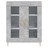 Armário Alto 69,5x34x180 cm Derivados de Madeira Cinza Cimento
