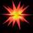 Estrelas da Morávia Dobráveis Leds/estacas 3 pcs 57 cm Vermelho