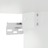 Mesas de Cabeceira Montagem na Parede 2 pcs 35x35x20 cm Branco