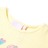 T-shirt de Criança com Estampa de Patins Amarelo-suave 116