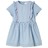Vestido de Criança com Folhos Azul-suave 104
