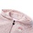 Sweatshirt para Criança com Capuz e Fecho Mistura de Rosa Claro 92