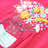 T-shirt Infantil com Estampa Floral Rosa Brilhante 128