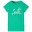 T-shirt para Criança com Estampa de Unicórnio Verde 116