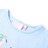 T-shirt de Criança com Estampa de Bicicleta Azul-claro 116