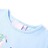 T-shirt de Criança com Estampa de Bicicleta Azul-claro 128