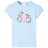 T-shirt de Criança com Estampa de Bicicleta Azul-claro 140
