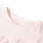T-shirt P/ Criança Manga C/ Folhos e Estampa Brilhante Rosa-suave 116