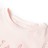 T-shirt P/ Criança Manga C/ Folhos e Estampa Brilhante Rosa-suave 128