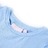 T-shirt P/ Criança Manga C/ Folhos e Estampa Brilhante Azul-claro 140