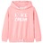 Sweatshirt para Criança com Capuz Rosa-brilhante 92