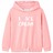 Sweatshirt para Criança com Capuz Rosa-brilhante 140