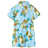 Vestido para Criança com Estampa de Ananás Azul 104