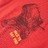 T-shirt para Criança com Estampa de Dinossauro Vermelho 140