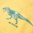 T-shirt para Criança com Estampa de Dinossauro Ocre-claro 92