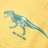 T-shirt para Criança com Estampa de Dinossauro Ocre-claro 128