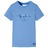 T-shirt para Criança com Estampa de Dinossauro Azul-médio 92