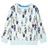 Sweatshirt para Criança Azul-suave Mesclado 128