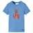 T-shirt Infantil com Mangas Curtas Azul-médio 92