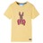 T-shirt Infantil com Mangas Curtas Amarelo 92