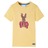 T-shirt Infantil com Mangas Curtas Amarelo 116