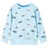Sweatshirt para Criança Azul-claro Mesclado 116