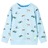 Sweatshirt para Criança Azul-claro Mesclado 128