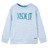 Sweatshirt para Criança Azul-suave Mesclado 116