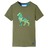 T-shirt de Criança com Estampa de Leão Cor Caqui 92