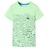 T-shirt para Criança com Estampa de Tubarão Verde-néon 116