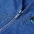 Sweatshirt para Criança com Capuz e Fecho Azul-escuro Mesclado 92