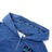 Sweatshirt para Criança com Capuz e Fecho Azul-escuro Mesclado 104