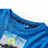 T-shirt Manga Comprida P/ Criança Estampa Futebolista Azul-cobalto 116